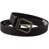 Dolce&Gabbana Läderbälte med metallspänne
