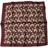 Dolce&Gabbana Mörkröda apelsiner siden kvadratisk näsduk scarf