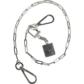 Dolce&Gabbana Silverfärgad metallkedja DG charm bälte nyckelring