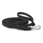 Dogman Läderkoppel Lina Svart L 180cm