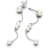 Pandora Timeless Sterling Silver shoulder-duster långa pärlörhängen 293152C01