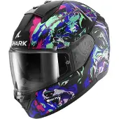 Shark Ridill 2 Rasande odjur Integralhjälm Matt/Svart/Blå/Grön XL Unisex sort