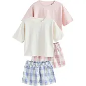 Next Pyjamas duvblå / rosa / gammalrosa / vit
