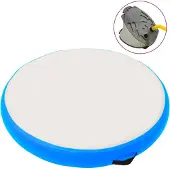vidaXL Uppblåsbar gymnastikmatta med pump 100x100x20 cm PVC blå