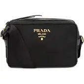 Prada Kameraväska i Nylon med Logotyp