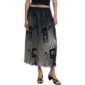 Desigual Plisserad Midikjol