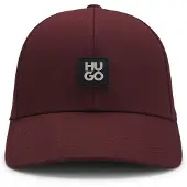 HUGO Cotton-twill cap with stacked logo