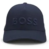 BOSS Cotton-twill cap with embroidered logo