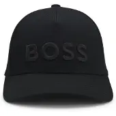BOSS Cotton-twill cap with embroidered logo