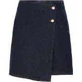 Y.A.S Lisana Denim Kort Kjol Med Hög Midja