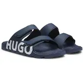 HUGO Logo sandals with double touch-closure straps