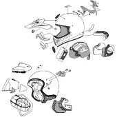 Arai Tour-x4 Ventilationskit För Hjälm