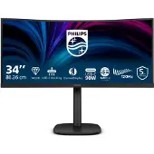 Philips 34B2U3600C - 3000 Series - LED-skärm - böjd - 34 - 3440 x 1440 WQHD @ 120 Hz - VA - 3500:1 - HDMI, DisplayPort, USB-C - högtalare - svart med struktur