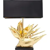 Kare Design bordslampa Tropical Flower, Svart, Vardagsrum / matsal, Textil / tyger / siden, Design, Bordslampa