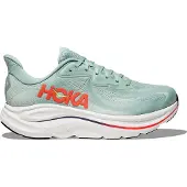 Hoka One One Men's Clifton 10 Wide Sage/Neon Flame