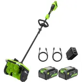 Greenworks Snöslunga SS3002A2; 2x24 V; 2x4,0 Ah batt.