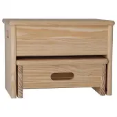 Wellhome Stegbänk Med 2 Steg Ytbehandling Utan Lack 35x25x20 Cm