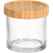 4Living bomullspinneburk LINA, glas och bambu