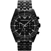 Giorgio Armani AR5989 Tazio Chronograph herrklocka svart