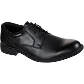 SKECHERS Dreston Rasmiss Läder Herr Svart Standard Snörskor