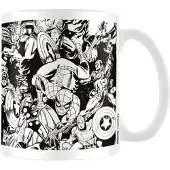 Marvel Tecken Mug (Vit/Svart)