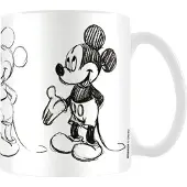 Disney Sketch Process Mickey Mouse Mug (Vit/Svart)