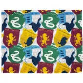 Harry Potter Fleece klistermärken filt (Flerfärgad)
