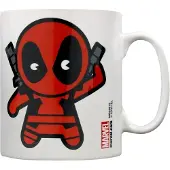 Marvel Kawaii Deadpool Mug (Vit/Röd)