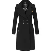 NAVAHOO Dam Trenchcoat Wooly – Premium Vinterkappa med Elegant Passform