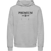 Jack & jones Premium Sweatshirt 'CHARLES' svart / vitmelerad