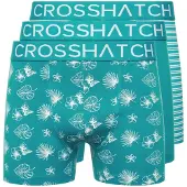 Crosshatch Herr Hovland Kalsonger (3-pack) (Tropisk Grön)