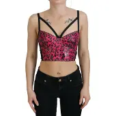 Dolce&Gabbana Leopardmönstrad Korsettopp Tsh83158