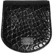 Dolce&Gabbana Svart Exotisk Skinnmynt Kondomfodral Plånbok