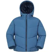 Mountain Warehouse Barn Cortina Vattentålig Vadderad Skidjacka (Blå)