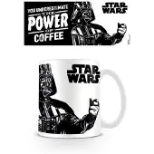 Star Wars Kraften i kaffemuggen (Vit/Svart)
