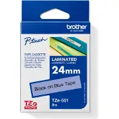 Brother TZe-551 - sort på blå 24mm x 8m