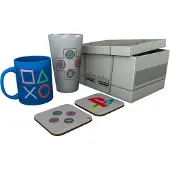 Abysse Corp PLAYSTATION - Box Glass XXL + Mug + 2 Coasters Classic 2019