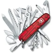 Victorinox SwissChamp 1.6795.T Schweizisk fickkniv Antal verktyg 33 Röd (transparent)