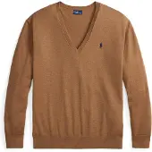 Ralph Lauren för kvinnor. 211972105003 Jersey V beige (XXS), Casual, Bomull, Lång ärm
