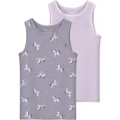 Name it Linne - Noos - NmfTank Topp - 2-pack - Lavender - - 3 år (98) - Linne
