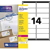 Avery Adressetiketter | 99,1 x 38,1mm | L7163-250 | 3.500st