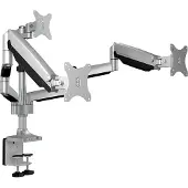 Raidsonic technology Monitor bordsfäste IB-MS505-TI, Monitorständer mit Tischhalterung f. 3 Monitore bis zu 32'' (81 cm) 3 Skärm(ar) 81,3 cm (32) Silver-grå Vridbar,