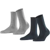 Falke Sockor marinblå / gråmelerad