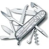 Victorinox Huntsman, Swiss pocket knife, transparant silver