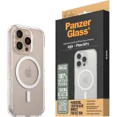 PanzerGlass HardCase - Baksidesskydd för mobiltelefon - MagSafe-kompatibilitet - polykarbonat, termoplastisk polyuretan (TPU) - vit, transparent - för Apple iPhone 16 Pro