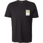 BOSS för män. 50556023 Slät T-shirt svart (M), Casual, Bomull, Kort ärm