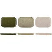 Bloomingville Addison Plate-set Of 3-stoneware Tallrik