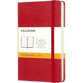 Pocket Ruled Hardcover Notebook Scarlet Red