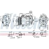 Nissens Kompressor, luftkonditionering 890739