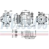 Nissens Kompressor för luftkonditionering 890584